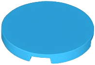 Tile Round 3 x 3 in Dark Azure