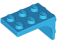 Bracket 2 x 3 - 2 x 2, Curved Sides in Dark Azure