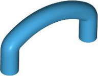 Bar, Curved U-Shape 2 x 3 in Dark Azure