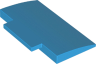 Brick Curved 5 x 8 x 2/3 with No Studs on Top in Dark Azure