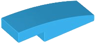 Brick Curved 3 x 1 x 2/3 in Dark Azure