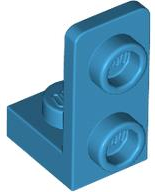 Bracket 1 x 1 - 1 x 2 Inverted in Dark Azure