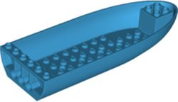 Aircraft Fuselage Bottom 6 x 16 x 2 in Dark Azure