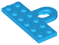 Plate Special 2 x 6 with Wall Mount Hook in Dark Azure