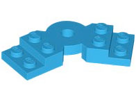 Plate Angled 2 x 2 with Step and Hole in Center in Dark Azure