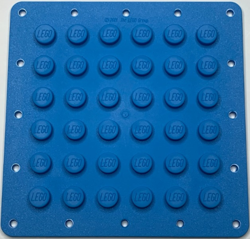 Plate Special 6 x 6 Flexible with Stitching Border in Dark Azure