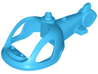 Duplo Helicopter Body 6 x 11 x 25 in Dark Azure