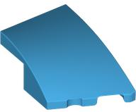 Brick Wedged, Curved 3 x 2 with Stud Notch Right in Dark Azure