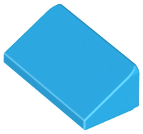 Brick Sloped 30° 1 x 2 x 2/3 in Dark Azure