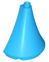 Duplo Building Roof Spire Half 4.5 x 2 x 4 in Dark Azure