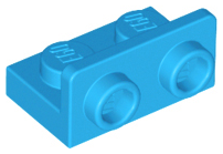Bracket 1 x 2 - 1 x 2 Inverted in Dark Azure