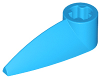 Technic Tooth 1 x 3 with Axle Hole [Hollow Underside] in Dark Azure