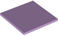 Tile 6 x 6 with Bottom Tubes in Lavender