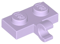 Plate Special 1 x 2 with Clip Horizontal on Side in Lavender