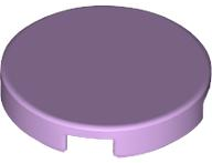 Tile Round 2 x 2 with Bottom Stud Holder in Lavender