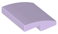 Brick Curved 2 x 2 x 2/3 in Lavender