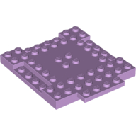 Plate Special 8 x 9 x 2/3 with 1 x 4 Recessed in Lavender