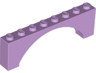 Brick Arch 1 x 8 x 2 Raised in Lavender