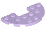 Plate Round Half 3 x 6 with 1 x 2 Cutout in Lavender