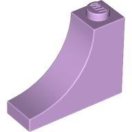 Brick Curved 1 x 3 x 2 Inverted [Inside Bow] in Lavender