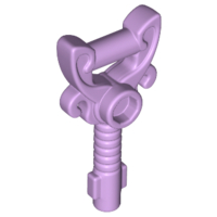 Equipment Key Ornamented with Stud in Lavender