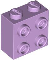 Brick Special 1 x 2 x 1 2/3 with 4 Studs on 1 Side in Lavender