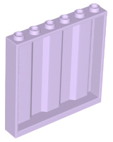 Panel 1 x 6 x 5 [Vertical Corrugated] in Lavender