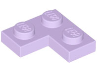 Plate 2 x 2 Corner in Lavender