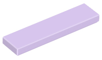 Tile 1 x 4 with Groove in Lavender