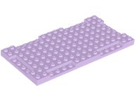 Plate Special 8 x 16 x 2/3 with Six Recessed Edges in Lavender