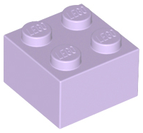 Brick 2 x 2 in Lavender