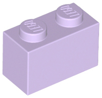 Brick 1 x 2 in Lavender