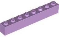 Brick 1 x 8 in Lavender