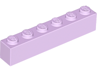 Brick 1 x 6 in Lavender