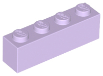 Brick 1 x 4 in Lavender