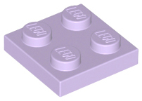 Plate 2 x 2 in Lavender