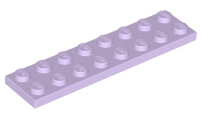 Plate 2 x 8 in Lavender