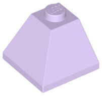 Brick Sloped 45° 2 x 2 Double Convex in Lavender
