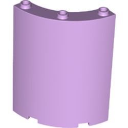 Panel 4 x 4 x 6 Quarter Cylinder in Lavender