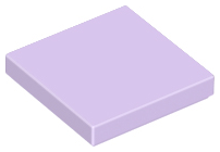 Tile 2 x 2 with Groove in Lavender