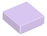Tile 1 x 1 with Groove in Lavender