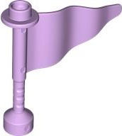 Duplo Flag Wavy 3 x 4 with Post in Lavender