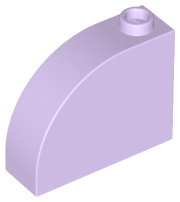 Brick Curved 1 x 3 x 2 in Lavender