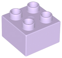 Duplo Brick 2 x 2 in Lavender