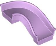 Duplo Playground Slide Curved Right 90° in Lavender