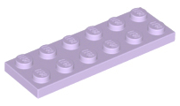 Plate 2 x 6 in Lavender