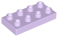 Duplo Plate 2 x 4 in Lavender