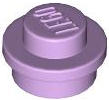 Plate Round 1 x 1 with Solid Stud in Lavender
