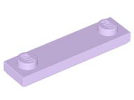 Plate Special 1 x 4 with 2 Studs with Groove [New Underside] in Lavender
