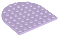 Plate 8 x 8 with Rounded End in Lavender